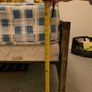 Solid wood double bed, box spring and mattress Image 6