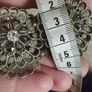 Vintage bracelet in silver tone with rhinestones. Image 2