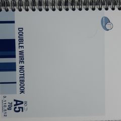 Lyreco Double Wire Spiral Pad Notebook Notepad A5 80 pages Home Office School College