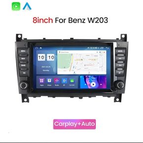 Mercedes Benz Merc WiFi 4Core 2GB 16GB Carplay Android 11 Car Radio Multimedia Player For Mercedes/Benz W203 W209 W219 A-Class A160 C-Class C200 CLK200 GPS IPS RDS Volkswagen Crafter