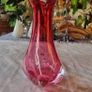 Murano Glass Ruby Vase Image 7
