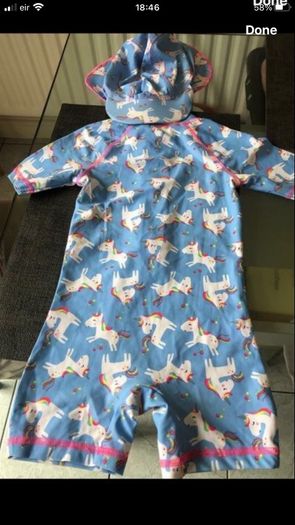 Girls two piece swimming suit 9/12 mths