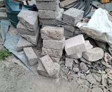Free half size concrete blocks to take away.