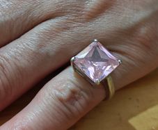 Sterling Silver Ring - Size J - Stamped for Silver (S56)