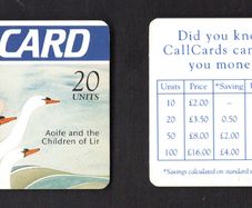 1994 Ireland 20 unit The Irish Mythology definitive Aoife and the Children of Lir (ODS) Call Card Used. Telecom Eireann card number 1069.