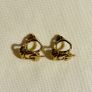 Vintage Gold Tone Earrings Image 2