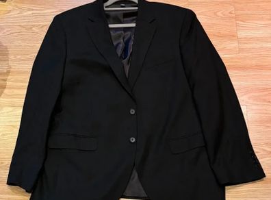 M&S Black Blazer Classic Regular Fit Smart Jacket