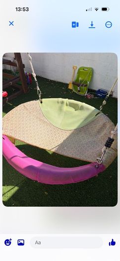 Gorgeous swing set with tree house