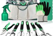 Gardening Hand Tool Gift Kit Gardening Gifts for Women &amp; Men 10 Piece Heavy Duty Garden Tool Sets Garden Tools Bag for Women &amp; Men Easy Storage