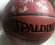 Basketball signed by Icon and street ball legend Skip to my lou