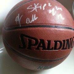 Basketball signed by Icon and street ball legend Skip to my lou