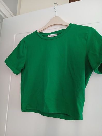 ZARA green top