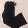 Black Linen Belted Trousers, New With Tags Image 2