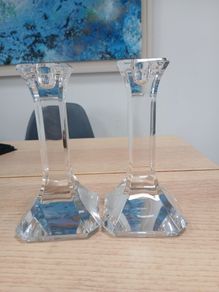 Vintage Orrefors Sweden "Regina" Candlesticks