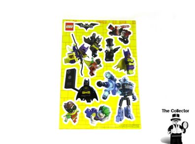LEGO Batman movie minifigure series exclusive promotional sticker sheet stickers 29cm x 21cm