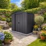 TOP Riverton 6x4 Metal Shed Anthracite Grey Image 8