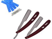 2x Barber Salon Straight Cut Throat Wet Pro Shaving Razor Rasiermesser