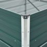 Garden Raised Bed Galvanised Steel 600x80x77 cm Green Image 2
