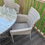 4-Seater Outdoor Table Rattan - Table & Chairs Image 2