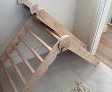 9 in 1 wooden indoor jungle gym and swedish ladder