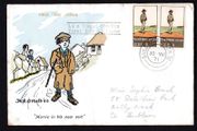 1971 Ireland Pair Contemporary Irish Art (Jack B Years) Commemorative Harp Cover Club First Day Cover (FDC)