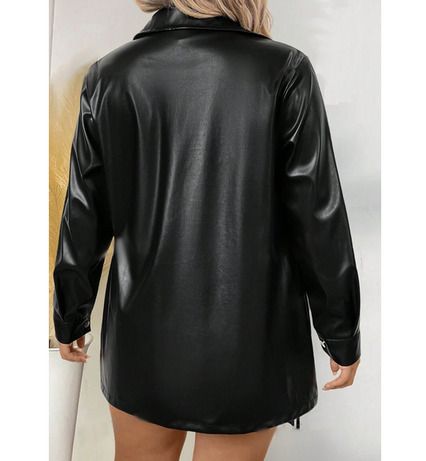 Free Postage! Amazing Leather Look Jacket size 20