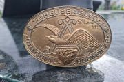 Vintage BUDWEISER Brass Belt Buckle