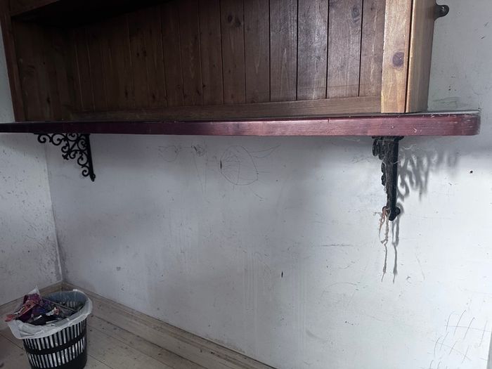 Solid pine shelves