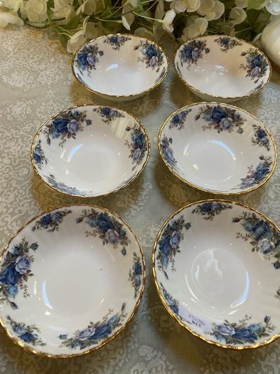 Vintage Royal Albert " Moonlight Rose " cereal/soup bowls