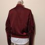 Burgundy Bomber Jacket Image 7