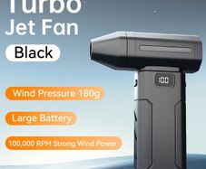 Handheld USB Rechargeable Fan | 6-Speed High Pressure, 100K RPM Super Power Turbo Blower, 3000mAh Battery