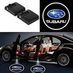 For Subaru Forester Outback Legacy XV Impreza Tribeca LED Car Door Welcome Shadow Light Projection Laser Lamp Ghost Modification
