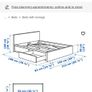 Ikea Malm Double bed with mattress Image 3