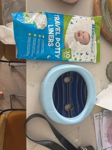Portable potty + potty liners