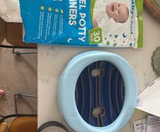 Portable potty + potty liners