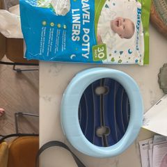 Portable potty + potty liners