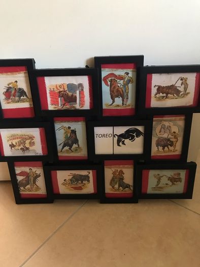 Original Spanish Bullfighting Art on Linen (11)