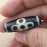 Vintage Himalayan Spiritual Flower Motif Energy Agate Dzi Talisman Image 9