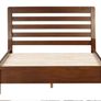 King Size Solid Mahogany Bed Frame and Premium Orthopedic Mattress  As New Image 2