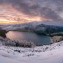 Snowy Lough Tay 16x12" framed photo print Image 2