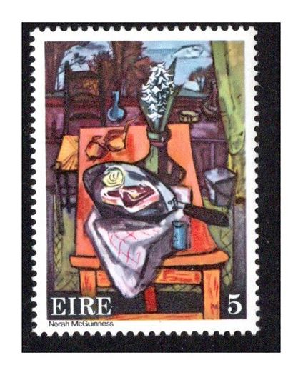 1974 Ireland Contemporary Irish Art: Painting by Norah McGuinness Commemorative Stamp Mint Never Hinged (MNH)