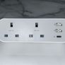 Brand -new Tessan Double Travel Adapter UK to India Type D Plug with 3 USB (1 USB C) Image 6