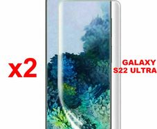 2pcs Soft Full Screen Protector for Samsung Galaxy S22 ULTRA Clear PET Film