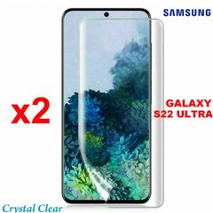 2pcs Soft Full Screen Protector for Samsung Galaxy S22 ULTRA Clear PET Film