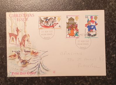 UK FDC Christmas 1968