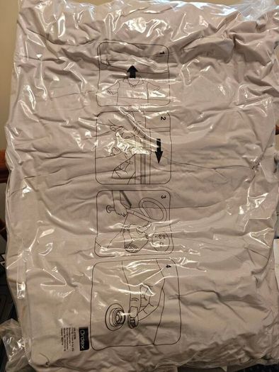 Single duvet and pillows