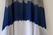 Blue /White /Grey Striped Cotton Dress (includes camisole) Made in Italy