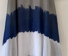 Blue /White /Grey Striped Cotton Dress (includes camisole)