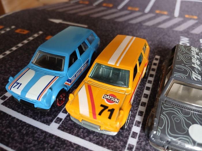 1/64 Hot Wheels Datsun 510 Wagon Lot x 7, Mystery Models, 5 Pack Loose Vgc