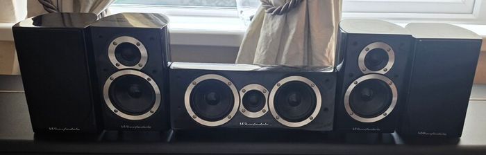 Wharfedale Moviestar DX-1 HCP 5.1 Surround Sound System, Gloss Black